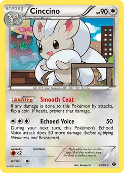 Cinccino #85, Incomplete Holo Error