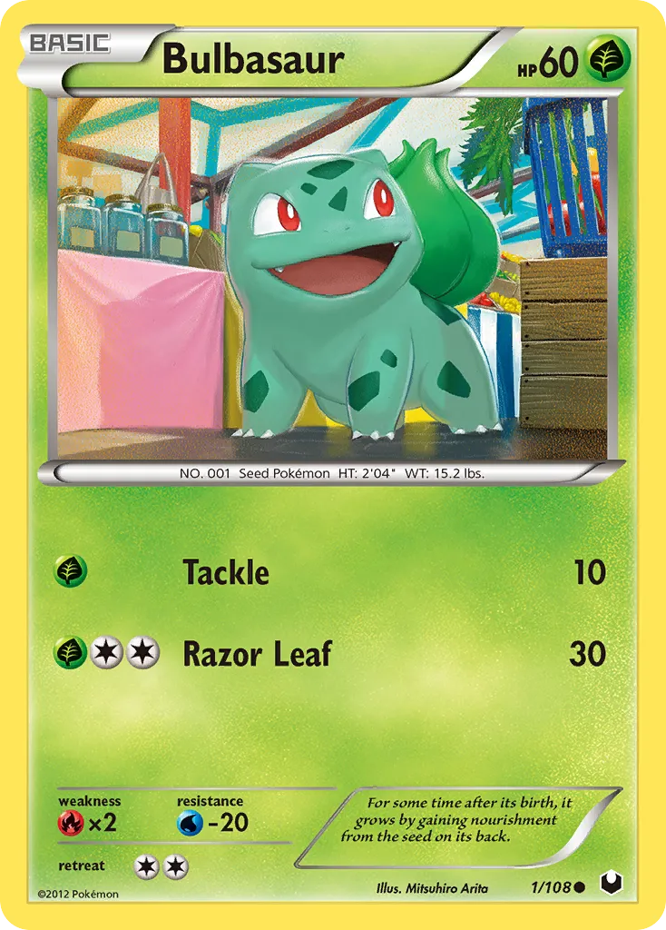 Bulbasaur #1, Dark Explorers Reverse Foil