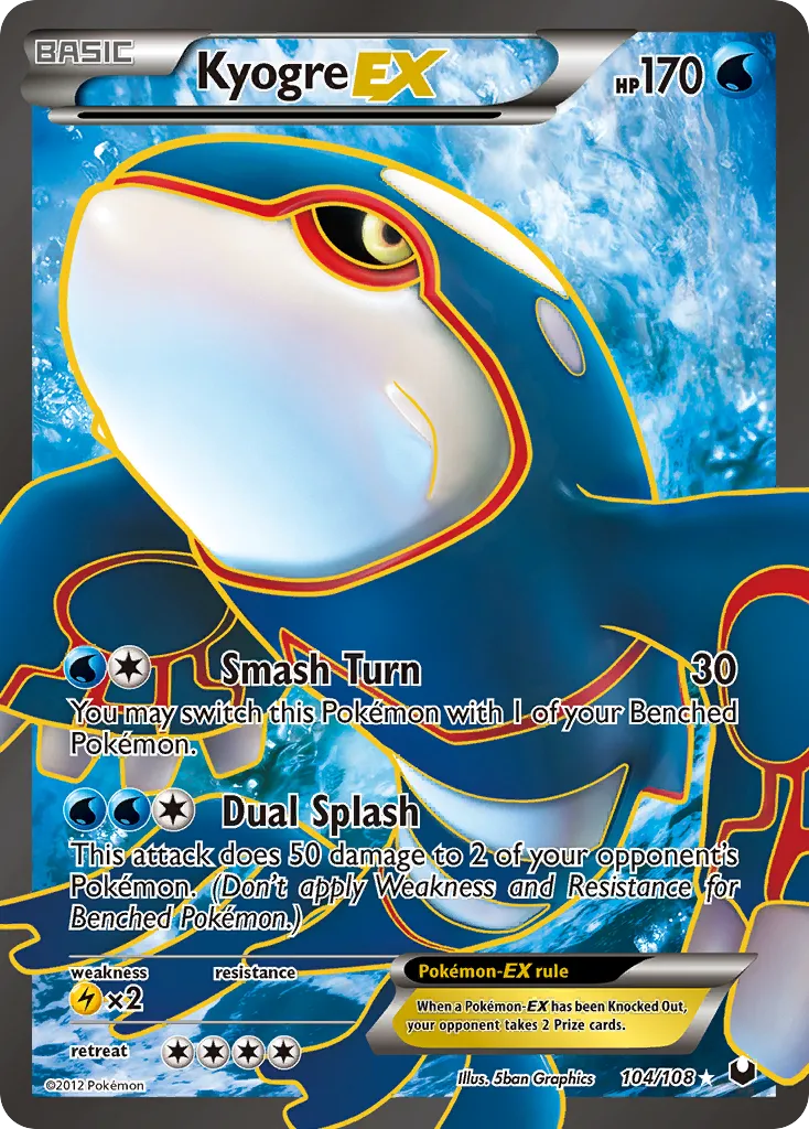Kyogre-EX #104, Dark Explorers