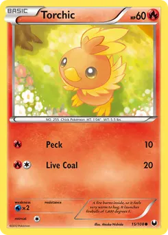Torchic #15, Reverse Foil