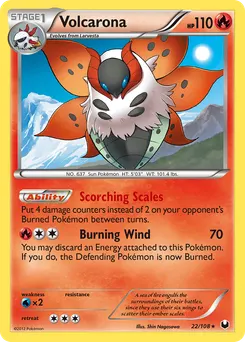 Volcarona #22, Reverse Foil