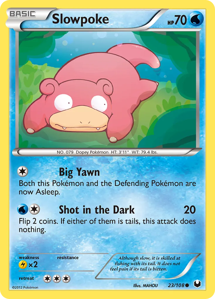 Slowpoke #23, Dark Explorers Reverse Foil