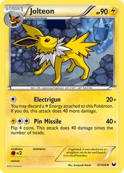 Jolteon #37, Cross-Hatch Holo Autumn Regional Championships Promo