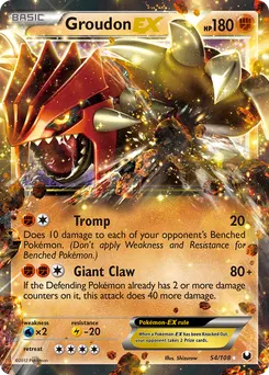 Groudon-EX #54, Standard