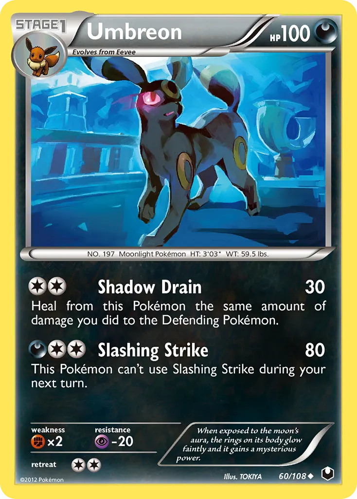 Umbreon #60, Dark Explorers Staff Cross-Hatch Holo Spring Regional Championships Promo