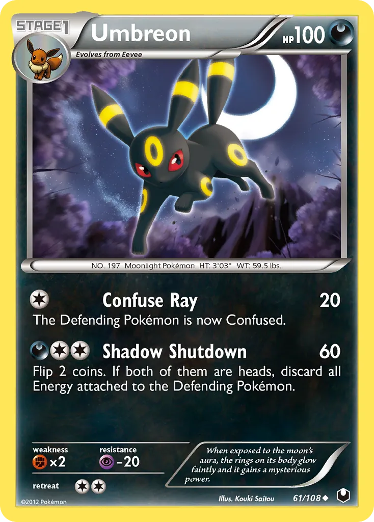 Umbreon #61, Dark Explorers