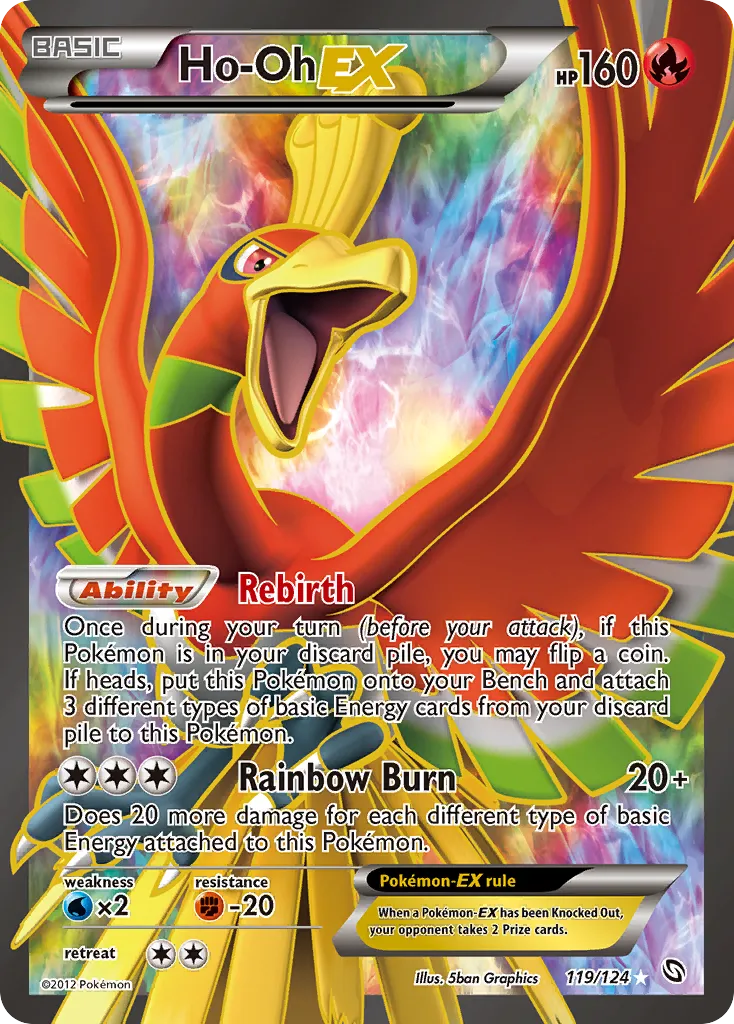 Ho-Oh-EX #119, Dragons Exalted Holo