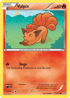 Vulpix #18, Reverse Foil
