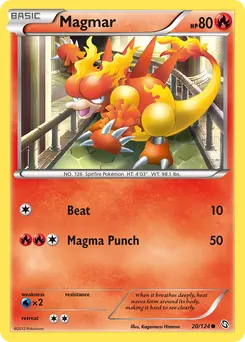 Magmar #20, Reverse Foil