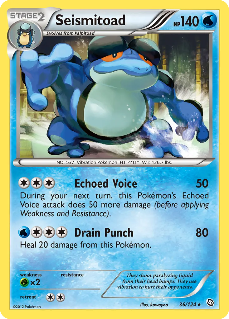 Seismitoad #36, Dragons Exalted Reverse Foil
