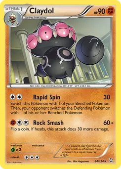 Claydol #64, Reverse Foil