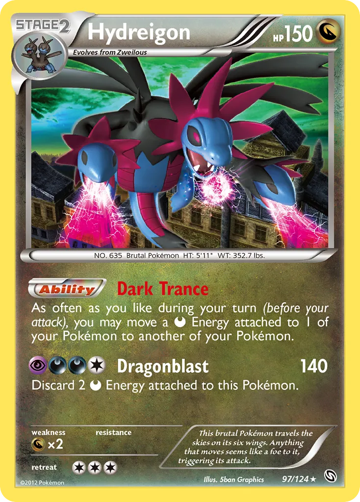 Hydreigon #97, Dragons Exalted Reverse Foil