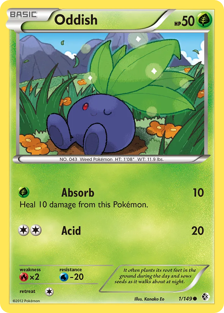 Oddish #1, Boundaries Crossed Reverse Foil