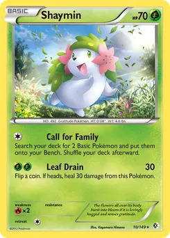 Shaymin #10, Reverse Foil