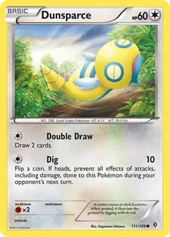 Dunsparce #111, Reverse Foil