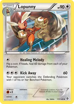 Lopunny #117, Reverse Foil