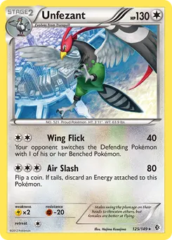 Unfezant #125, Reverse Foil