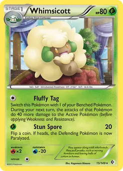 Whimsicott #15, Reverse Foil