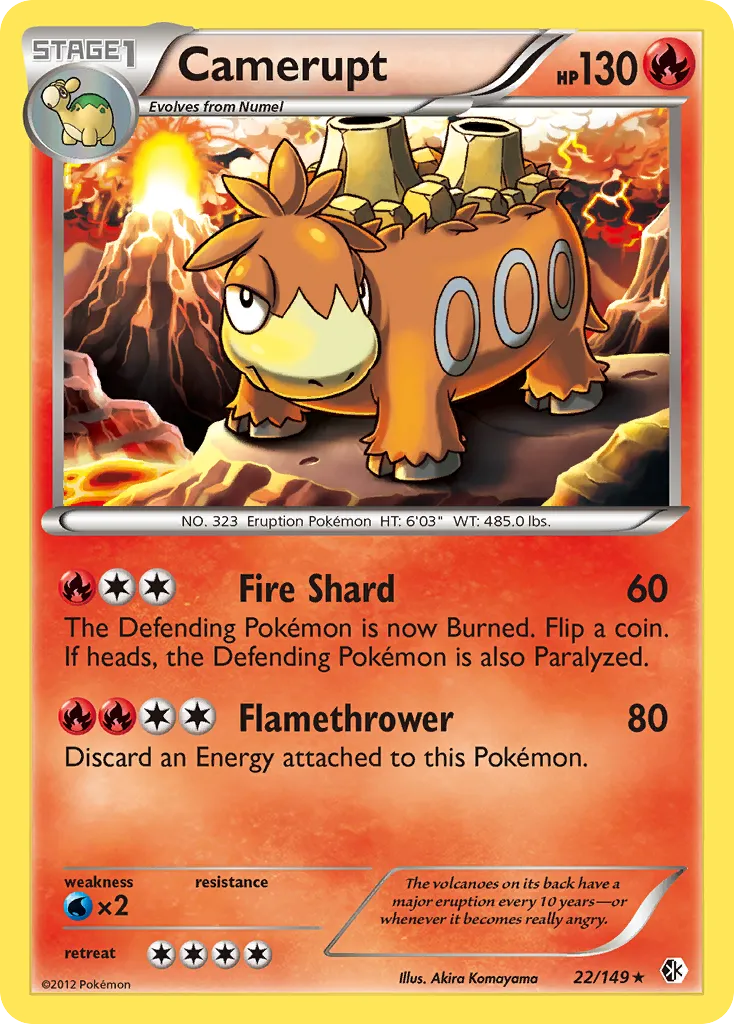 Camerupt #22, Boundaries Crossed Reverse Foil