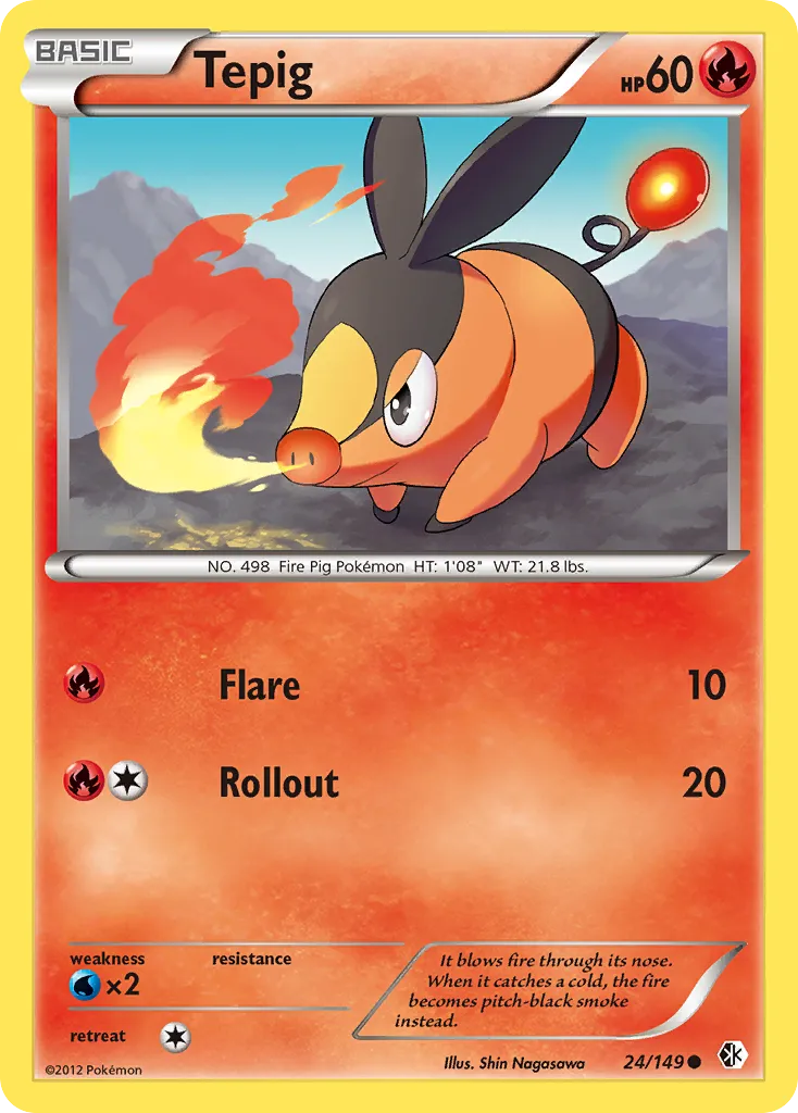 Tepig #24, Boundaries Crossed Reverse Foil