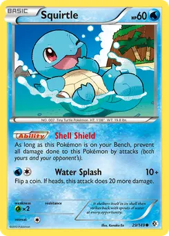 Squirtle #29, Reverse Foil