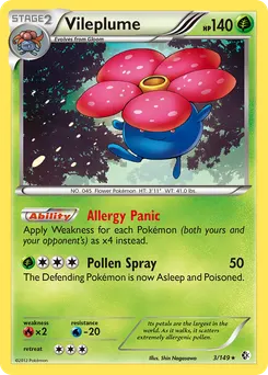 Vileplume #3, Reverse Foil