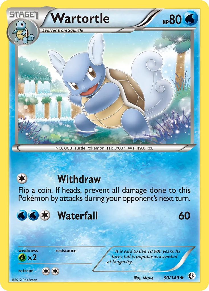Wartortle #30, Boundaries Crossed Reverse Foil