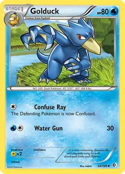 Golduck #34, Reverse Foil
