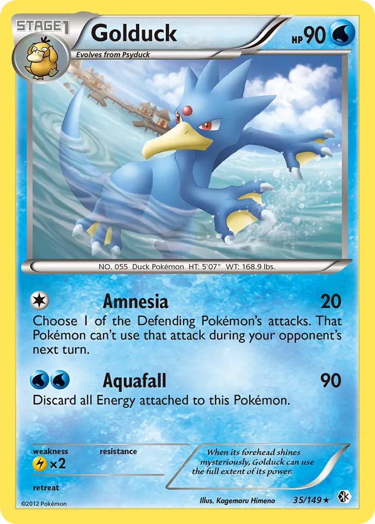 Golduck #35, Boundaries Crossed Reverse Foil