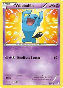 Wobbuffet #58, Reverse Foil