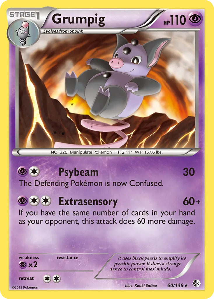 Grumpig #60, Boundaries Crossed Reverse Foil
