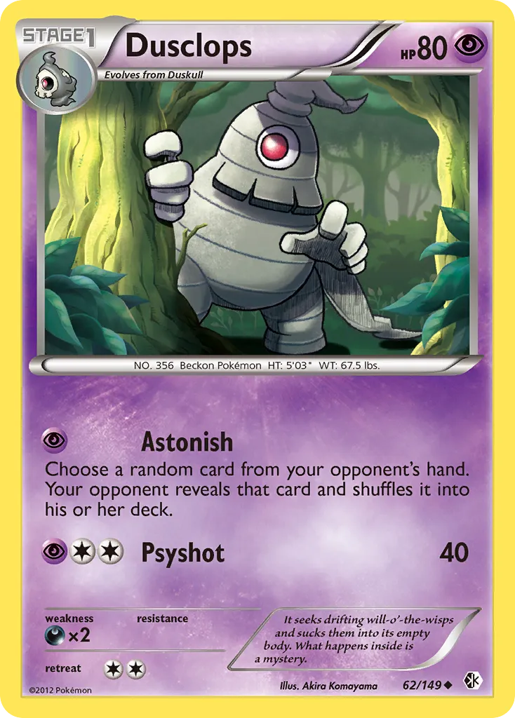 Dusclops #62, Boundaries Crossed Reverse Foil