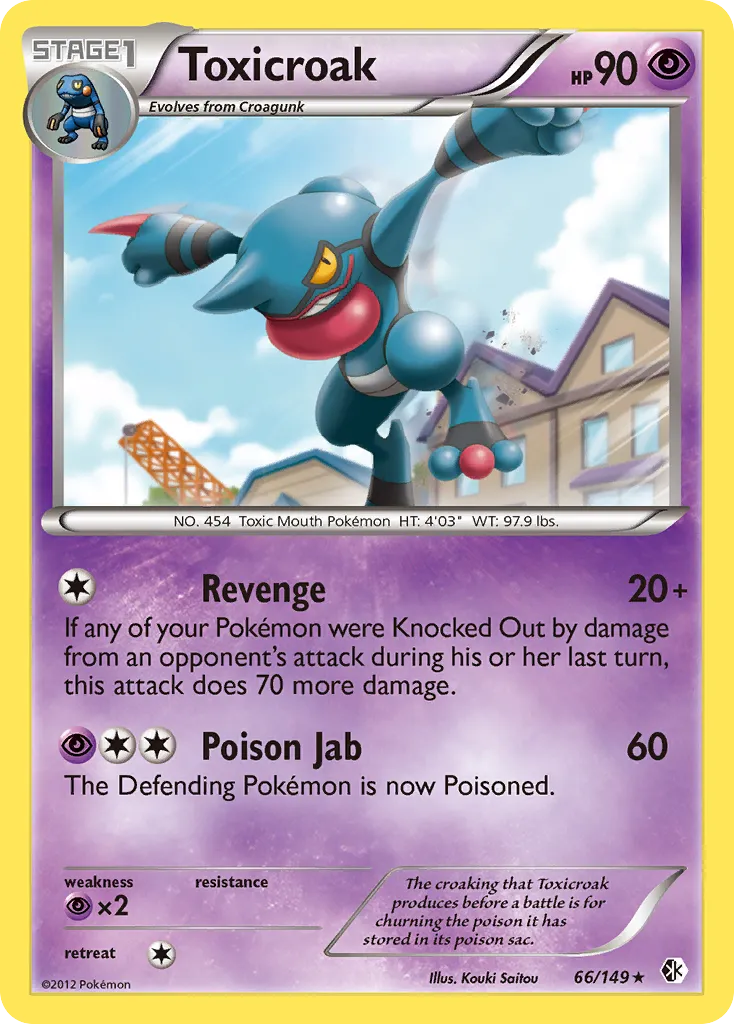 Toxicroak #66, Boundaries Crossed Reverse Foil