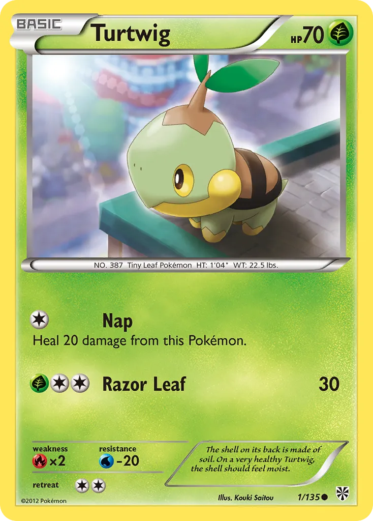 Turtwig #1, Plasma Storm Reverse Foil