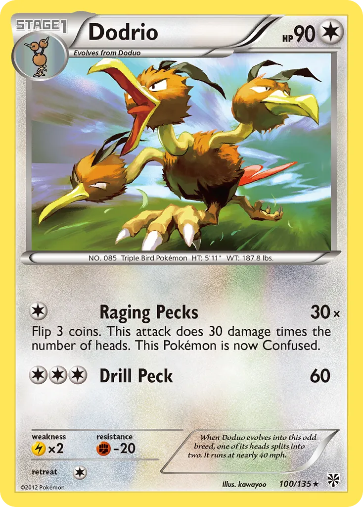 Dodrio #100, Plasma Storm