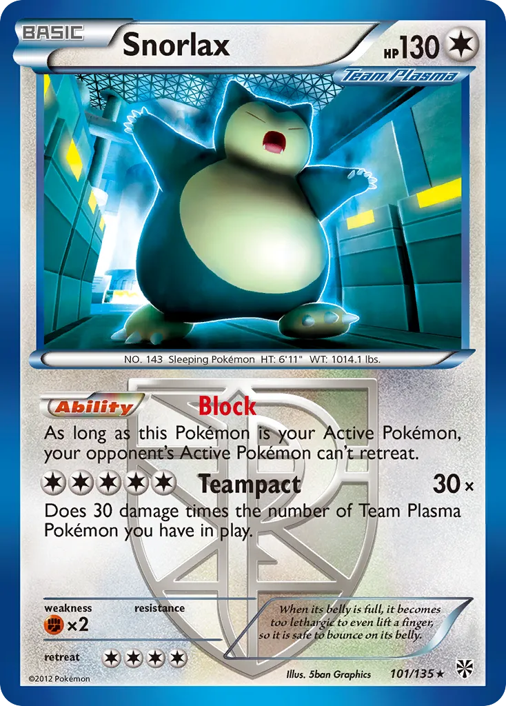Snorlax #101, Plasma Storm