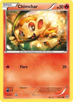 Chimchar #15, Reverse Foil