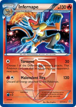 Infernape #17, Reverse Foil