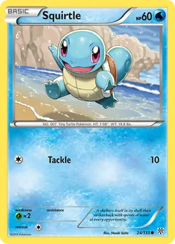 Squirtle #24, Reverse Foil