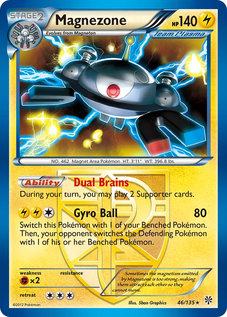 Magnezone #46, Plasma Storm Reverse Foil