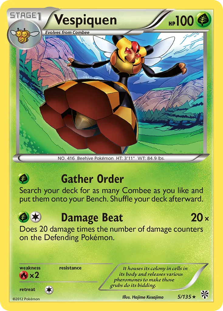 Vespiquen #5, Plasma Storm Reverse Foil