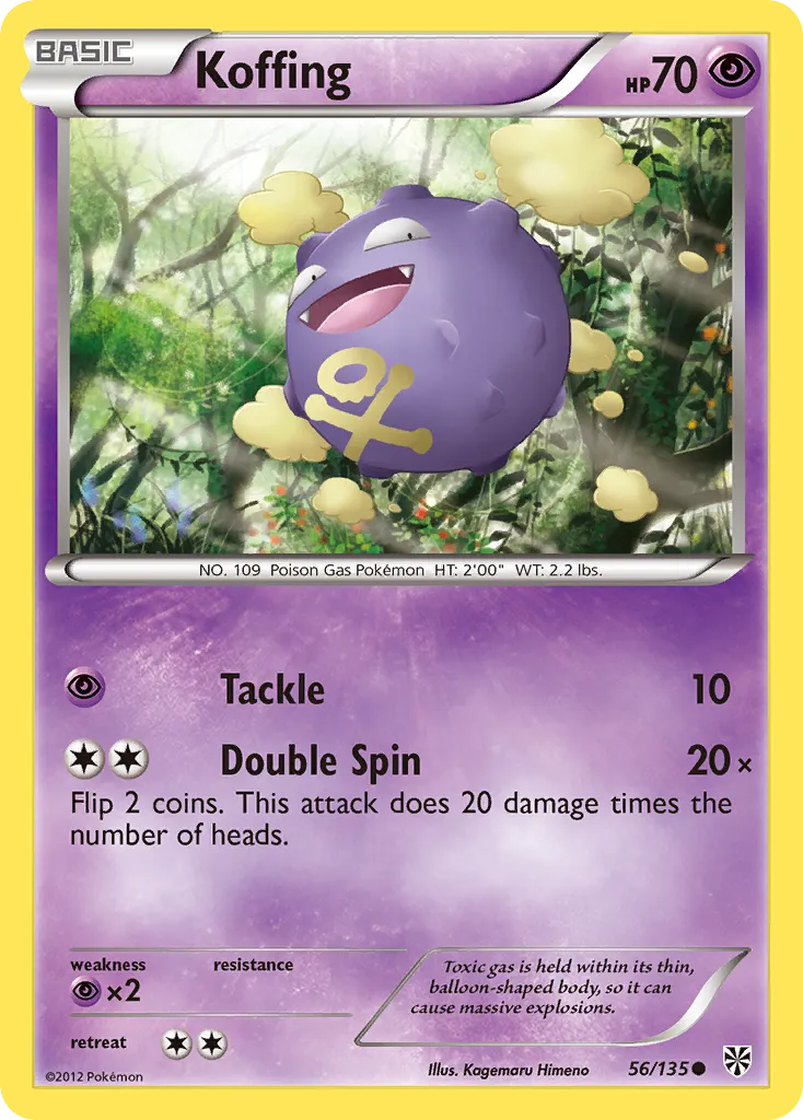 Koffing #56, Plasma Storm Reverse Foil