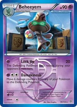 Beheeyem #70, Reverse Foil