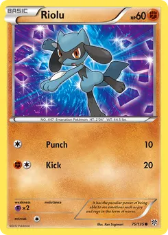 Riolu #75, Reverse Foil