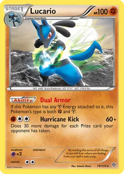 Lucario #78, Reverse Foil