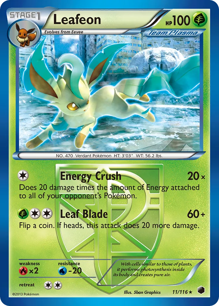 Leafeon #11, Plasma Freeze