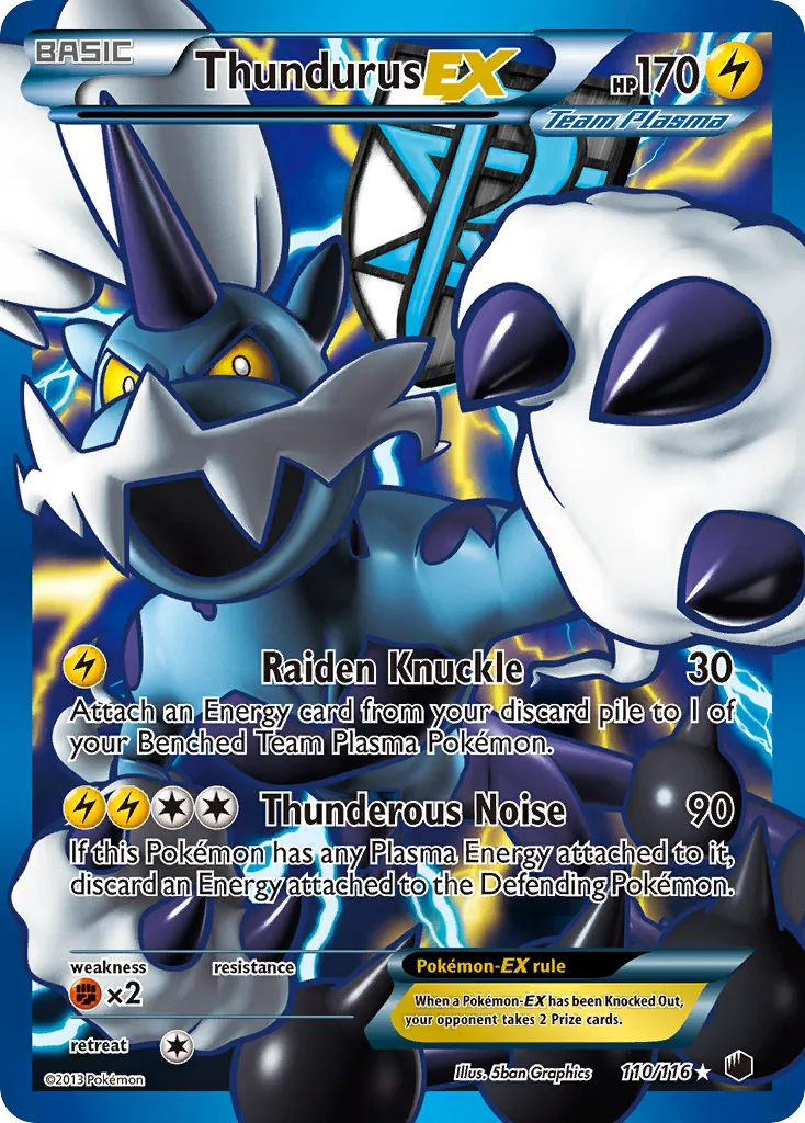 Thundurus-EX #110, Plasma Freeze