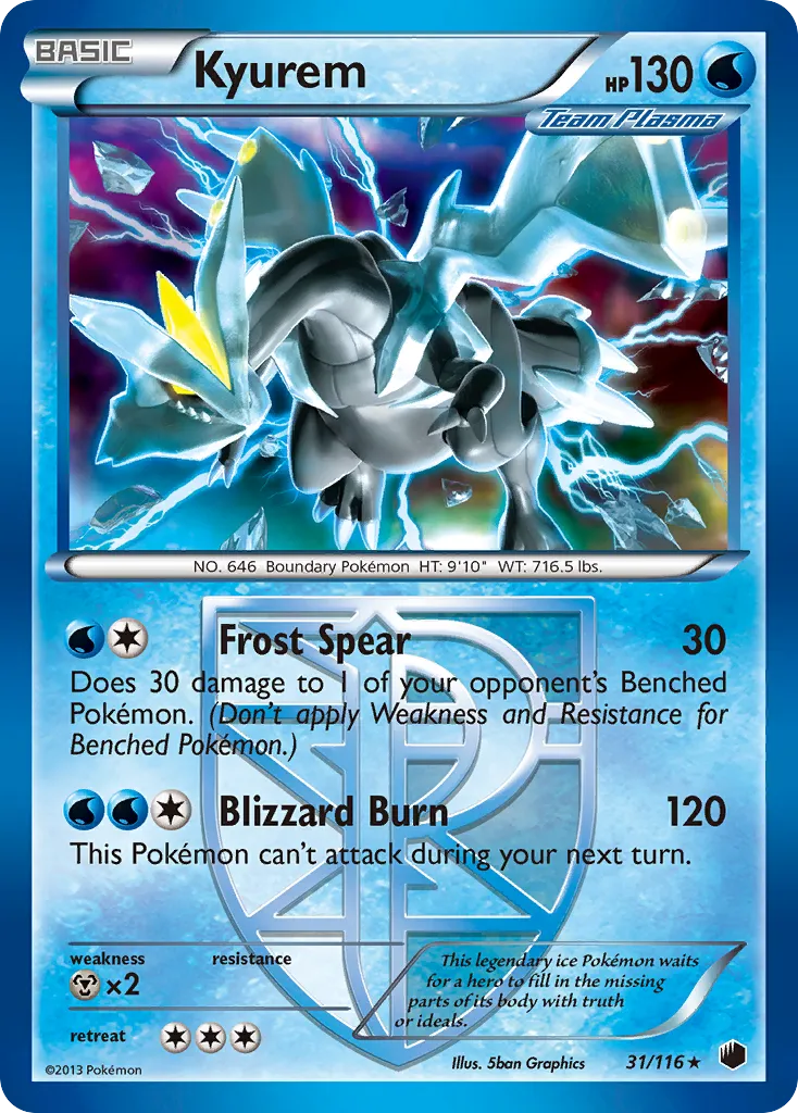 Kyurem #31, Plasma Freeze Ultimate Team Plasma