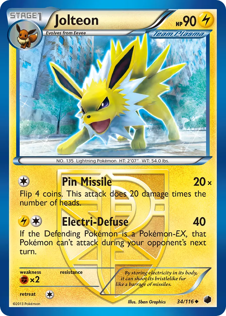Jolteon #34, Plasma Freeze