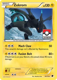 Zekrom #39, Reverse Foil
